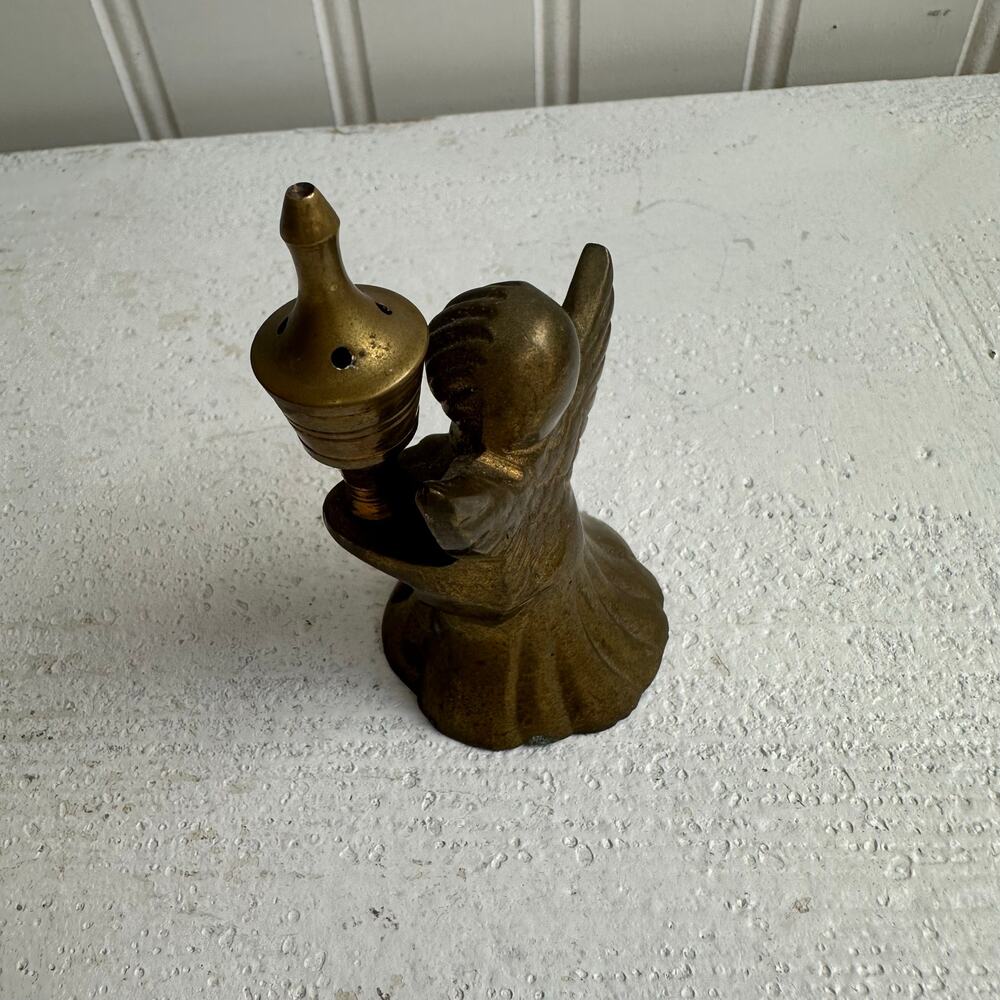 Vintage Brass Angel Figure Candle Snuffer 3” Tall - Picture 2 of 4